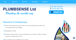Desktop Screenshot of plumbsense.co.uk